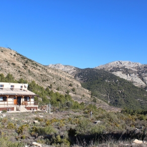 Three houses overlooking the valley